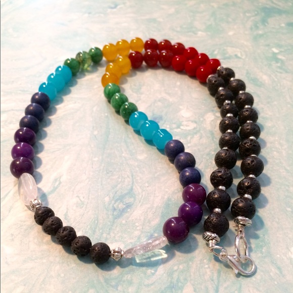 💥ESSENTIAL OIL CHAKRA NECKLACE 🕉💥 - Picture 2 of 7