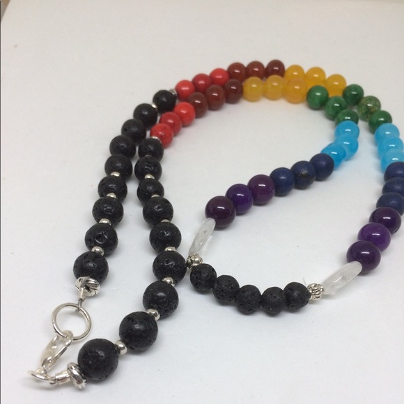 💥ESSENTIAL OIL CHAKRA NECKLACE 🕉💥 - Picture 3 of 7