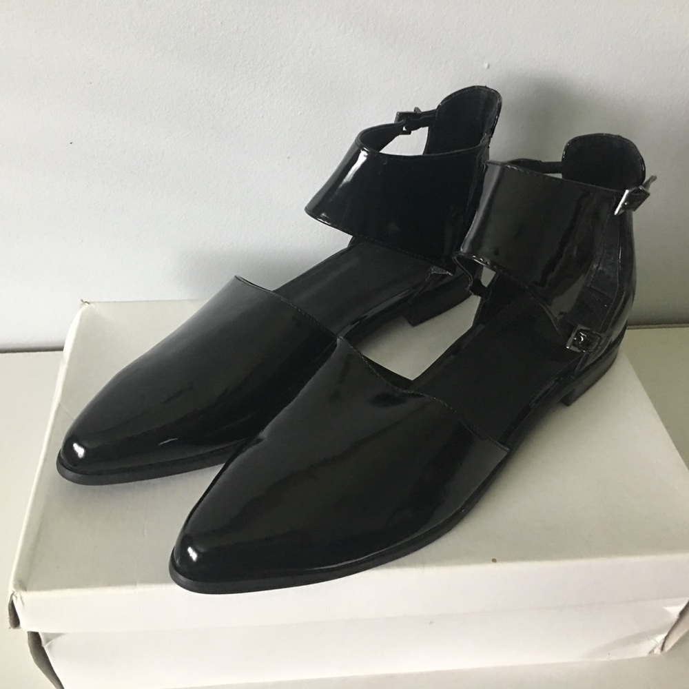 Asos leather flats