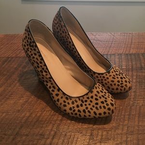 Banana Republic Cheetah Fur Wedge