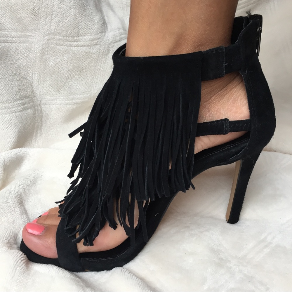 Steve Madden Fringe High Heel Sandal