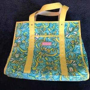 Lilly Pulitzer tri delt beach bag