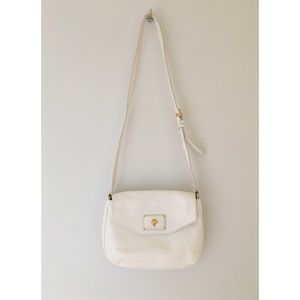 Marc by Marc Jacobs White Leather Crossbody Purse