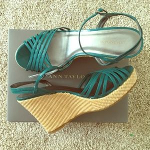 ISO Ann Taylor Alice wedge sandals in 6, 6.5