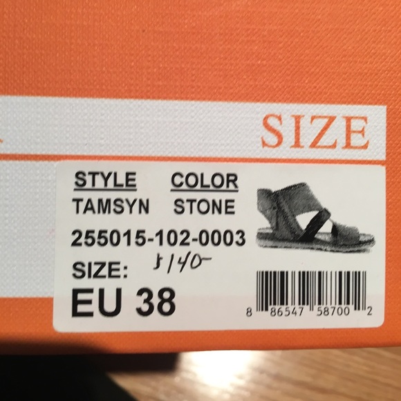 Miz Mooz Sandals stone color New with Box size 8 - Picture 5 of 5