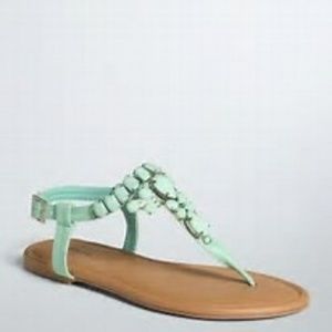 Torrid Mint Gemstone Sandals