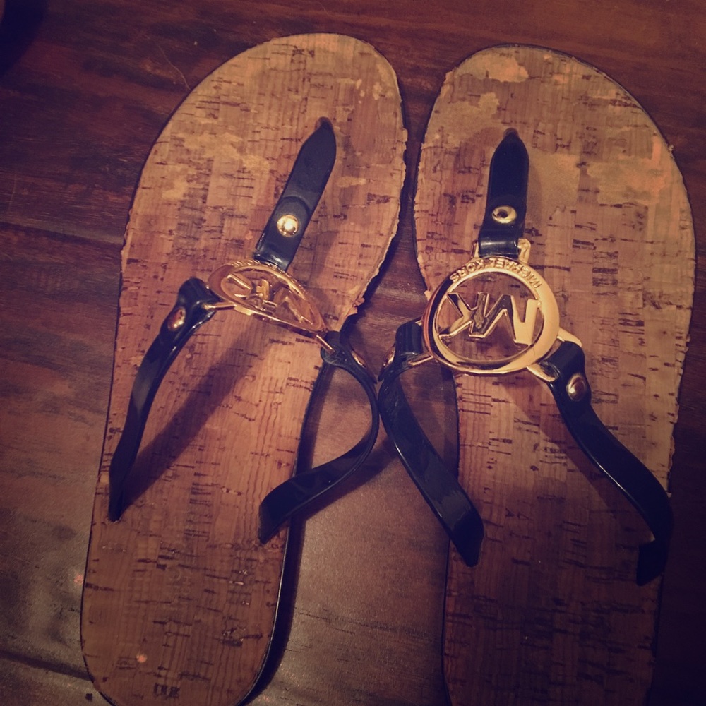 Michael Kors navy blue sandals