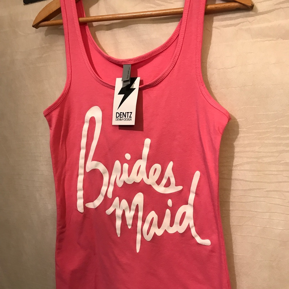 NWT Brides Maid Women's Pink Tank Top Sz L A1736