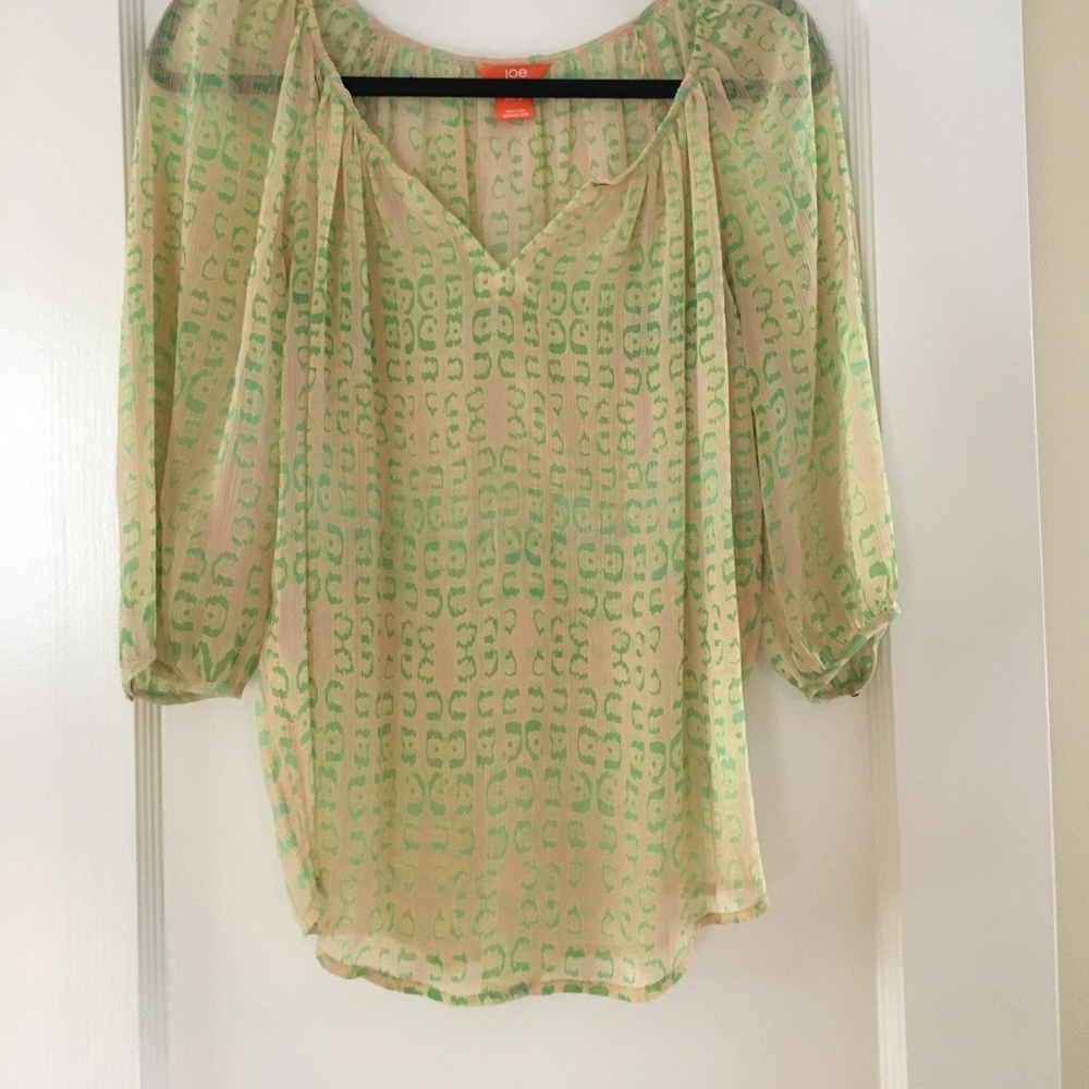 Light yellow and green blouse!