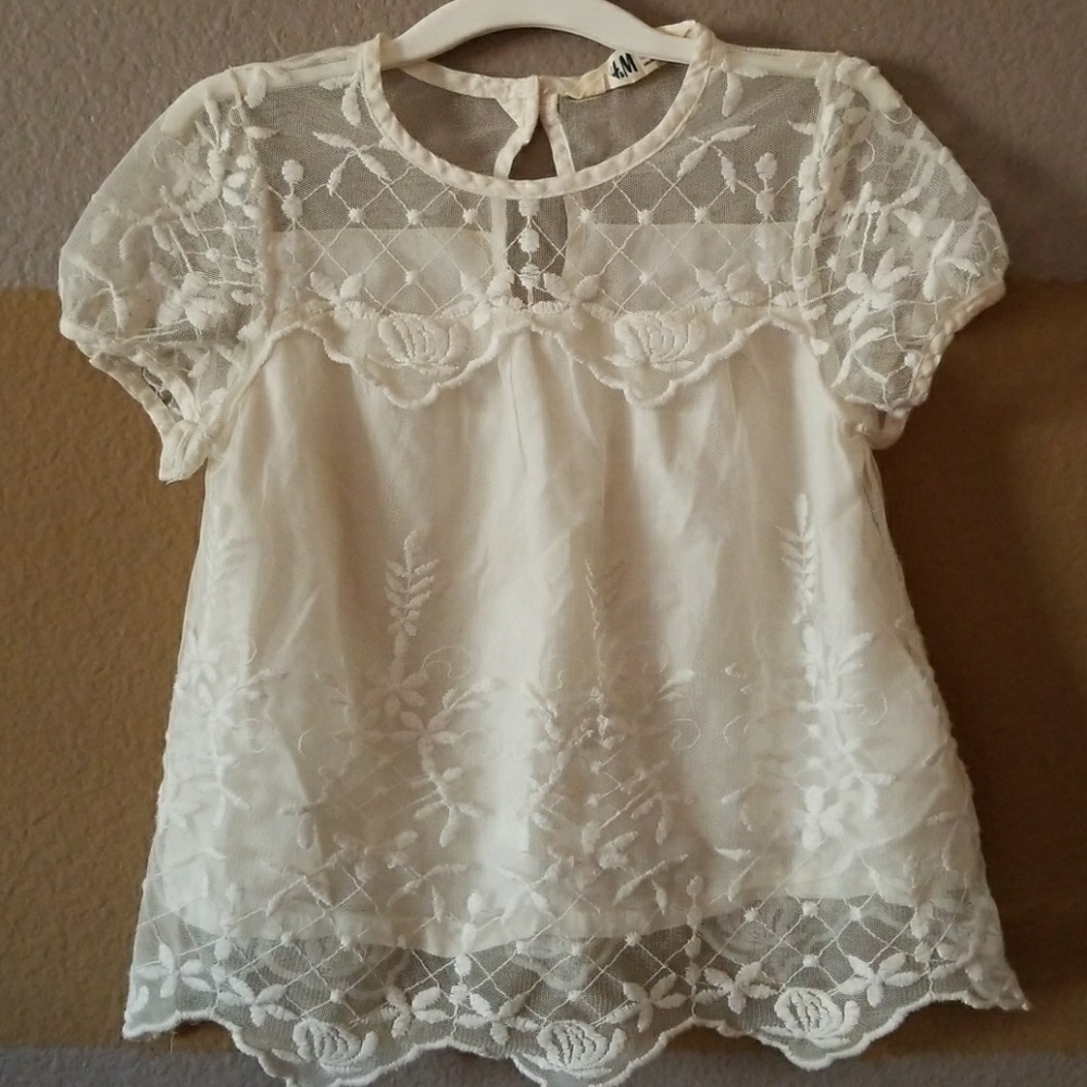 Girls H&M lace blouse