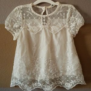 Girls H&M lace blouse