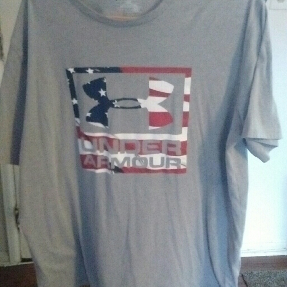 Under Armour freedom flag shirt, mens XXL