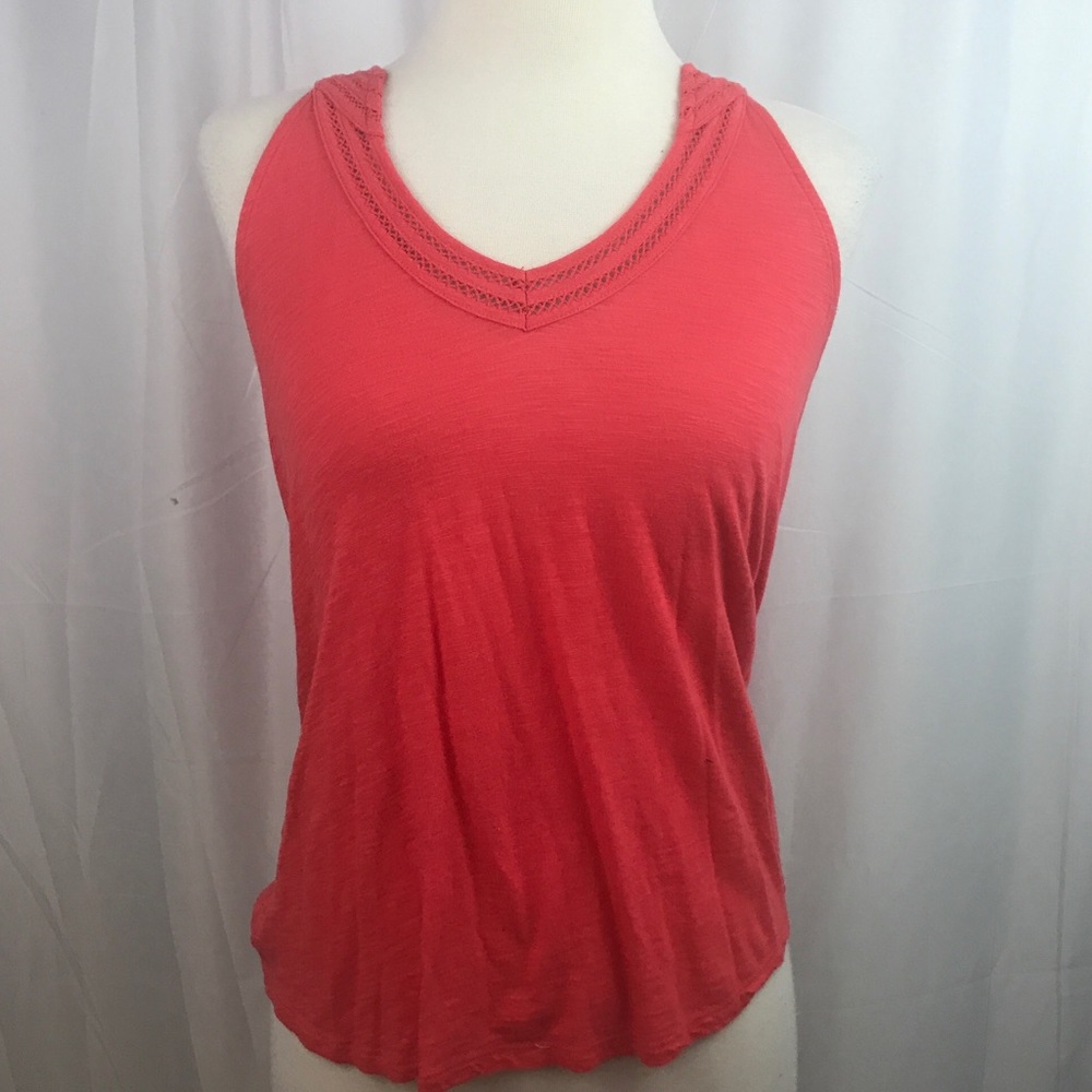 Lucky Brand orange sleeveless top size S