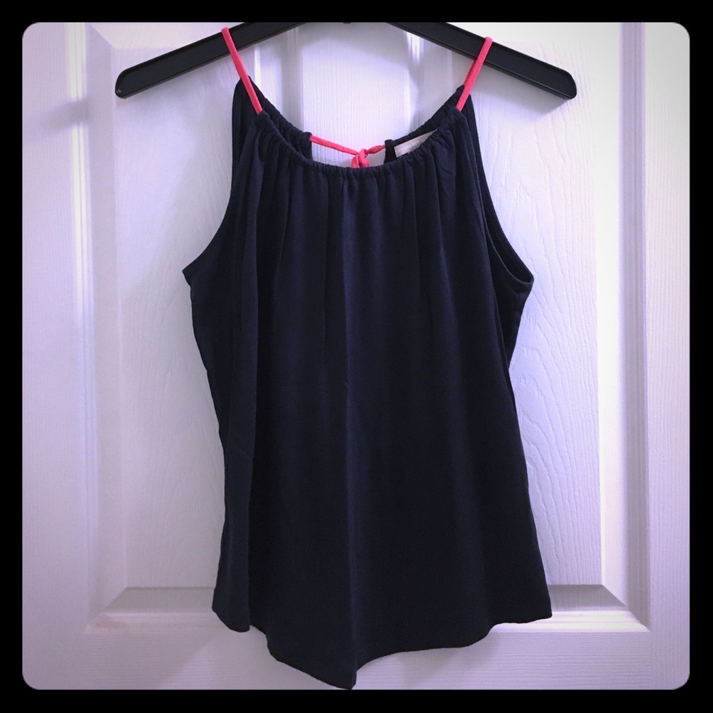 Banana Republic navy blue Halter top Petite Small