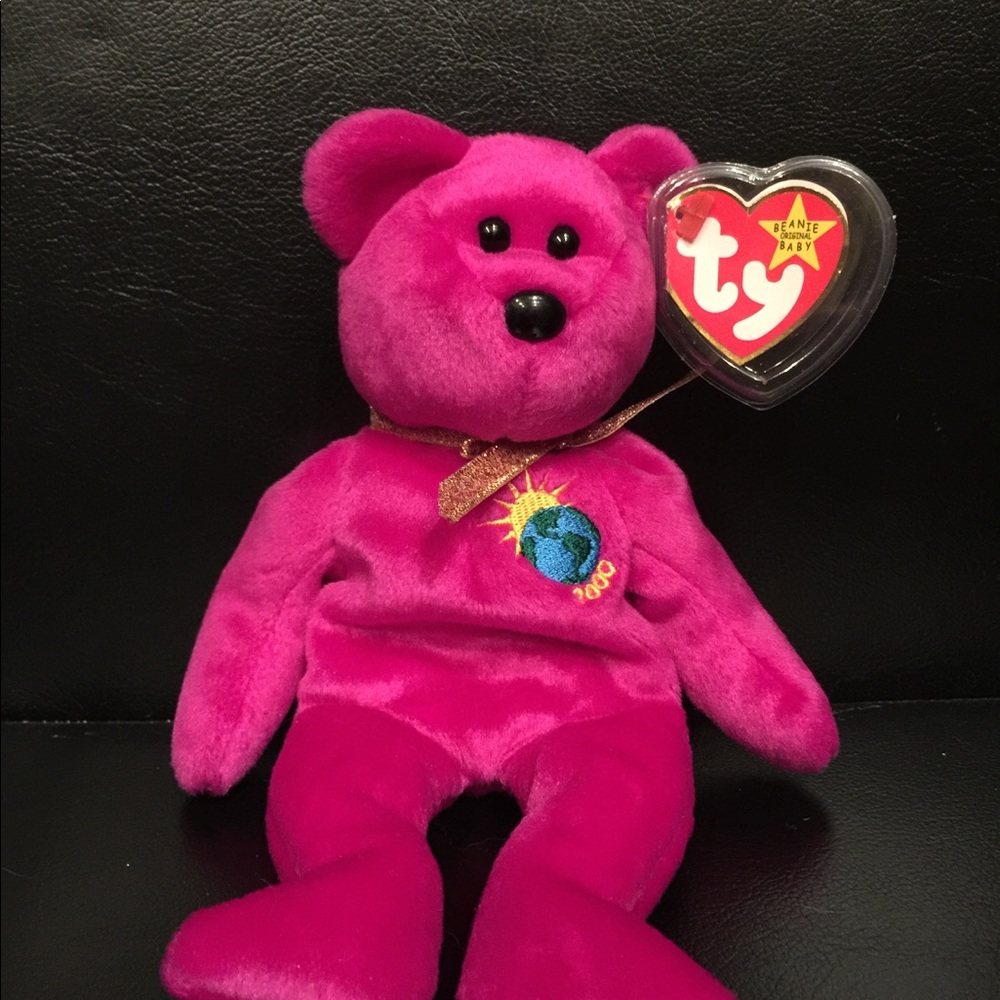 Beanie Baby Bear Millennium with errors (RARE)