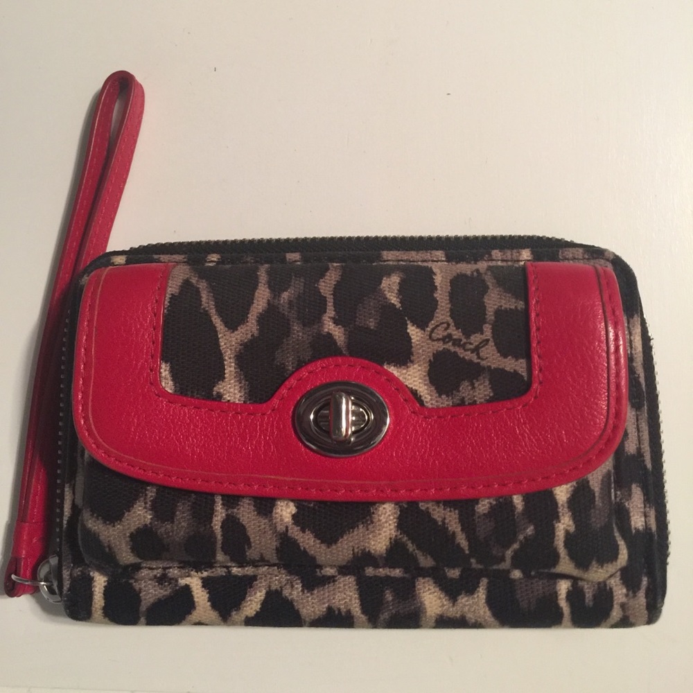 Leopard Coach wallet