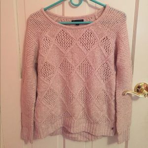 American Eagle Pink Knit Sweater