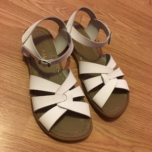 White Saltwater Sandals