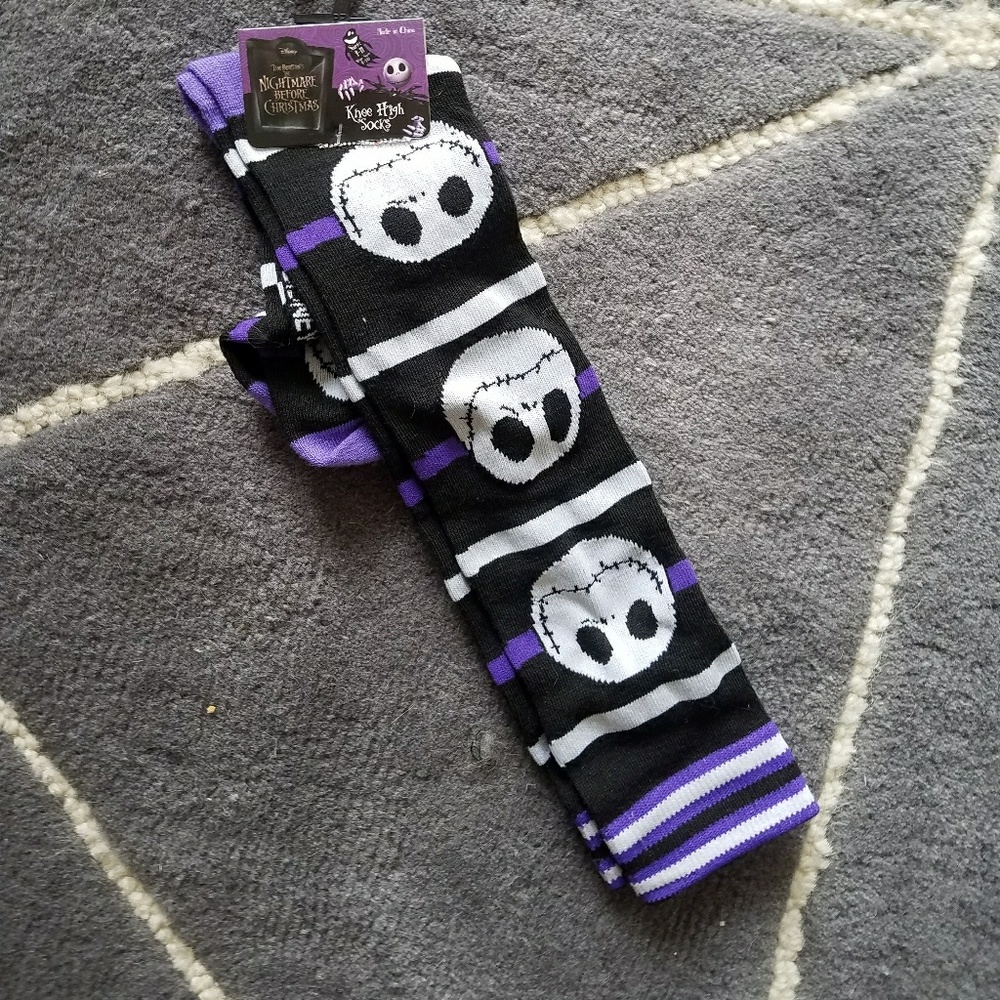 New with tag Nightmare Before Christmas knee highs
