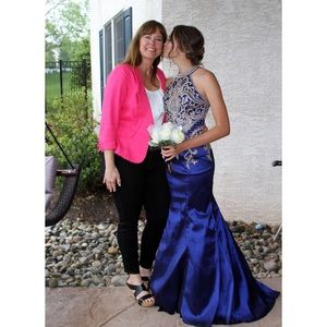 JVN by Jovani Royal Blue Prom Dress