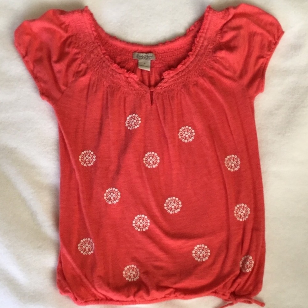 Lucky Brand | Coral Red Blouse
