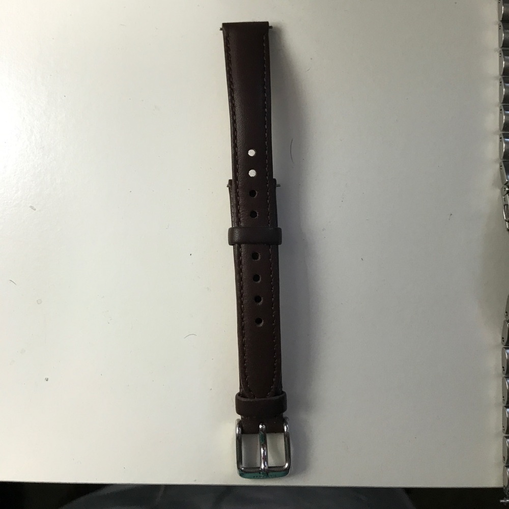 Fossil 14mm Brown Leather Watch Strap