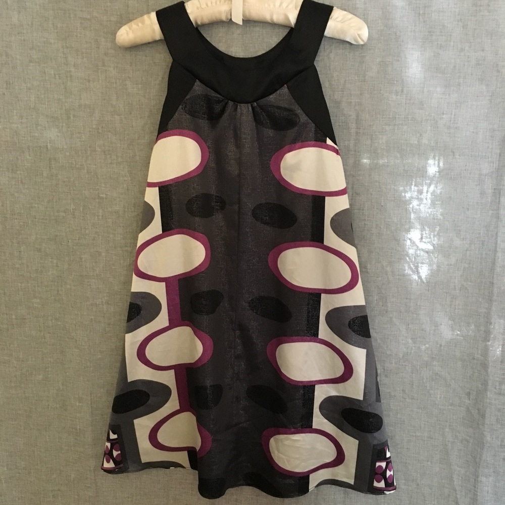 Girls Shimmery Geometric Dress