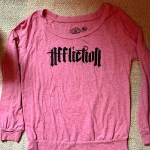 Affliction long sleeve shirt large