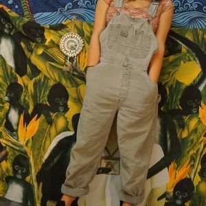 VINTAGE Union Bay Gray Corduroy Overalls