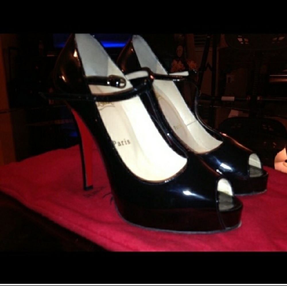 Christian Louboutin Patent Leather Mary Janes