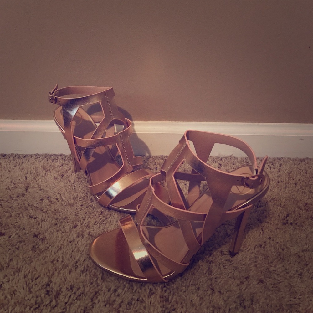 Rose gold heels