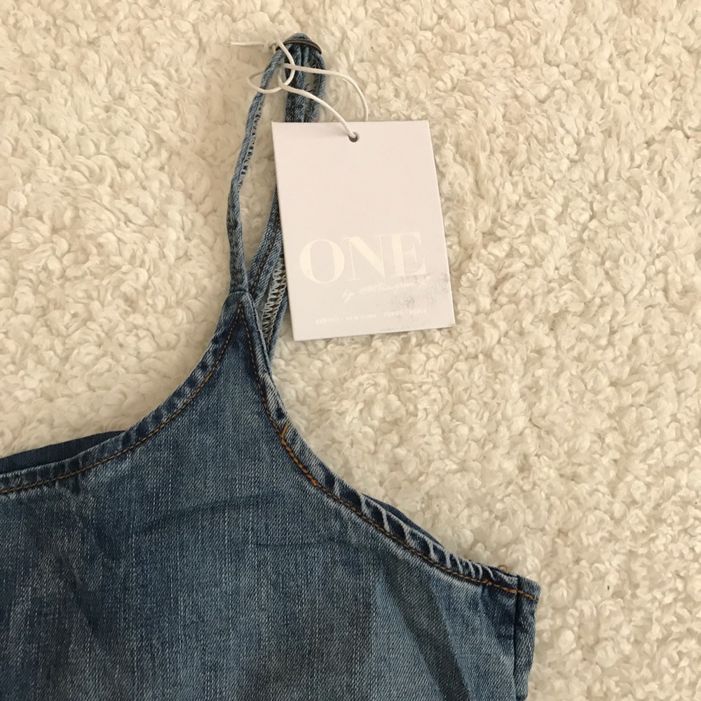 🎀 One Teaspoon Pinkie Chambray Lotus Denim Dress - Picture 5 of 7