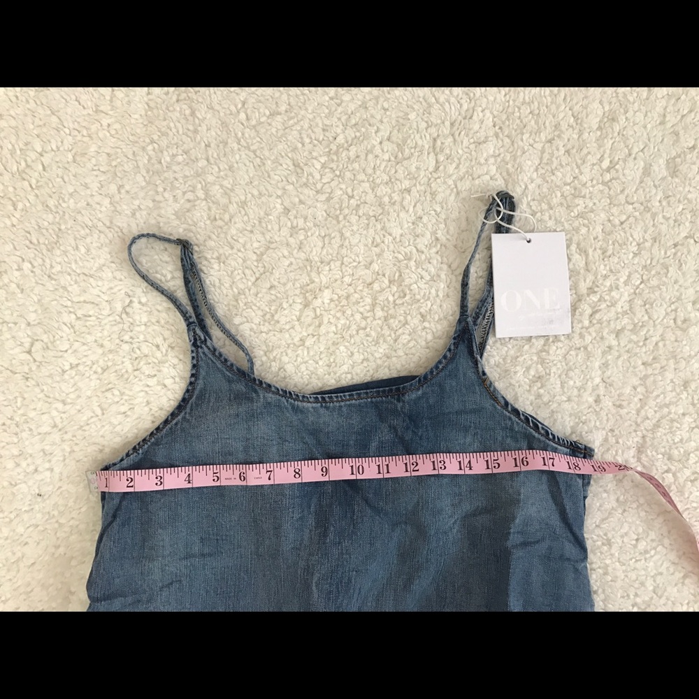 🎀 One Teaspoon Pinkie Chambray Lotus Denim Dress - Picture 6 of 7