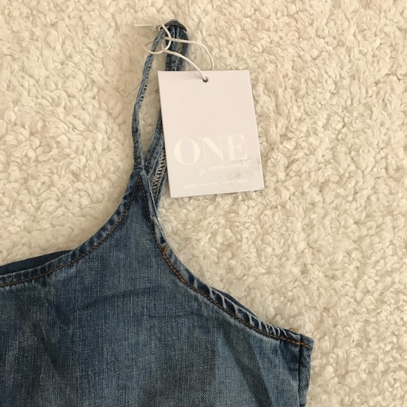 🎀 One Teaspoon Pinkie Chambray Lotus Denim Dress - Picture 5 of 7