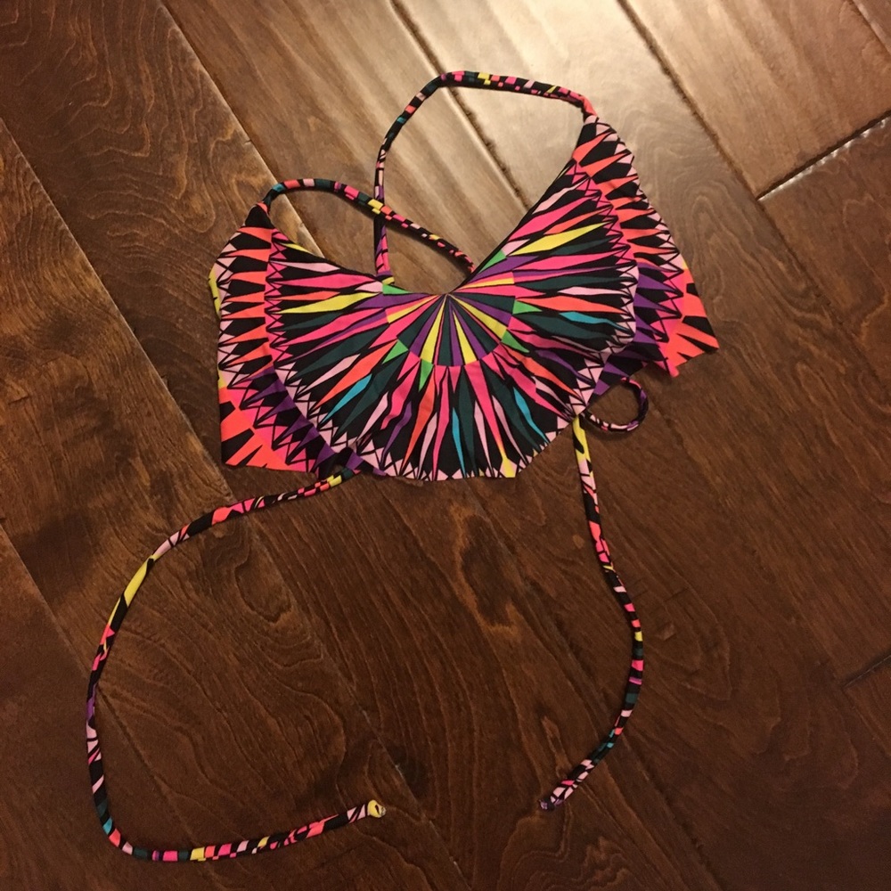 Mara Hoffman cropped flutter swim top