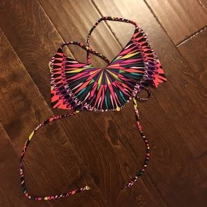 Mara Hoffman cropped flutter swim top