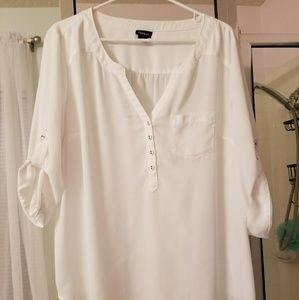 Torrid Rolled Sleeve Top