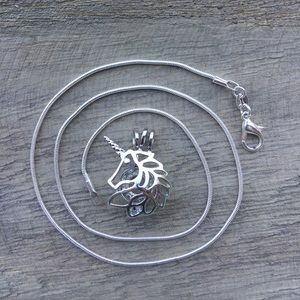 Unicorn Pearl Cage Necklace