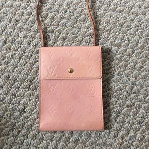 Pink Louis Vuitton cross body