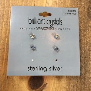 Swarovski crystal stud earrings
