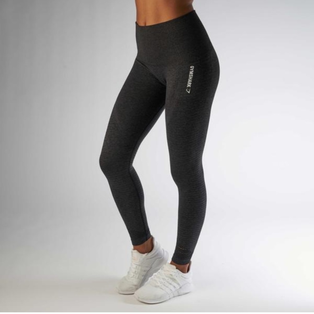 GYMSHARK black high waisted seamless leggings