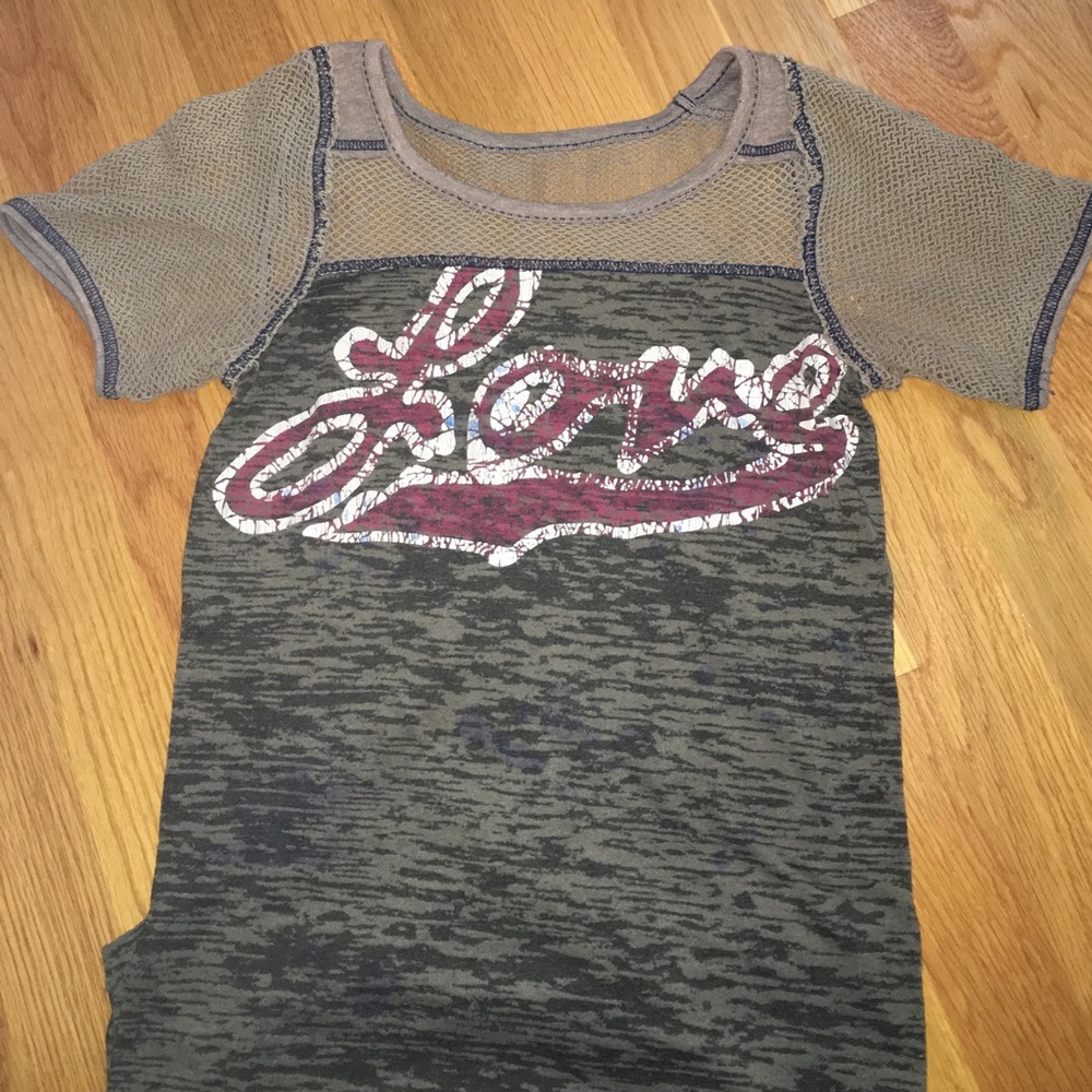 Free People Distressed Vintage Graphic Tee