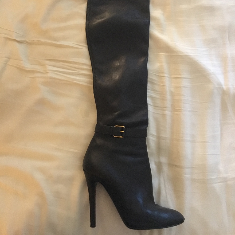 jimmy choo  lamb skin knee high boots