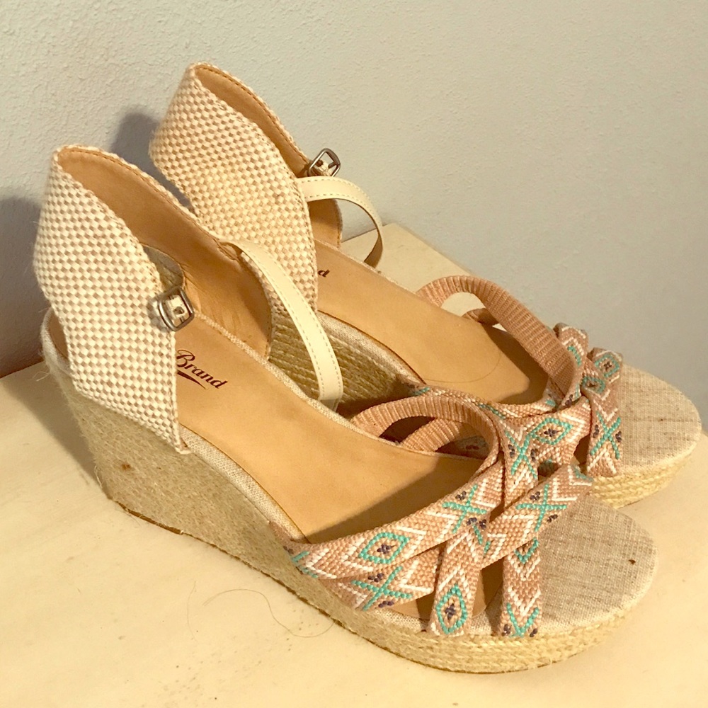 Lucky Brand Wedges - Size 10 - Strappy Toes