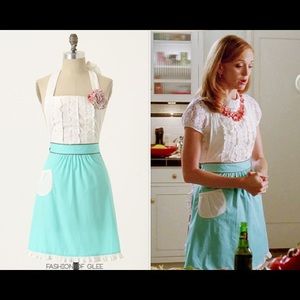 Anthropologie Blue and White Apron