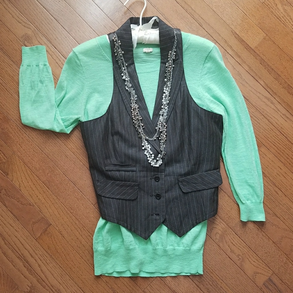 Menswear-inspired vest