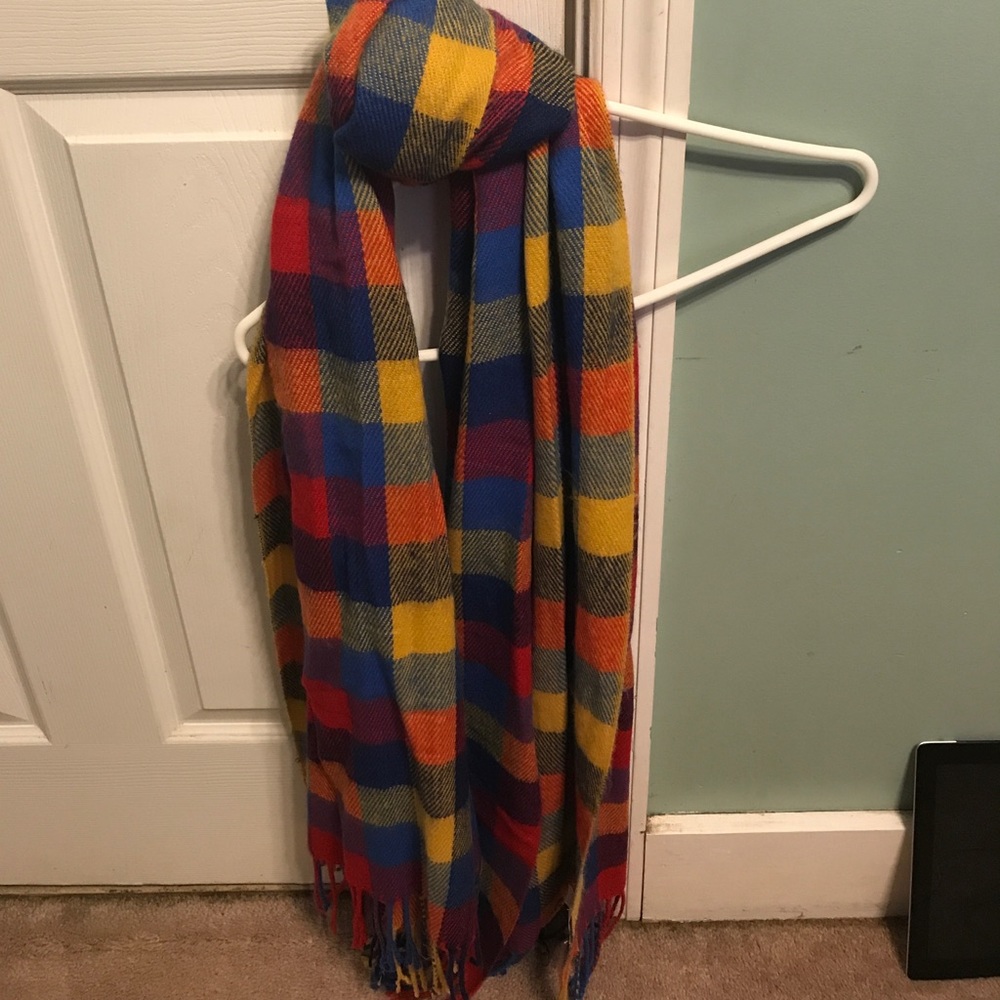 Blue, Red and Yellow Scarf