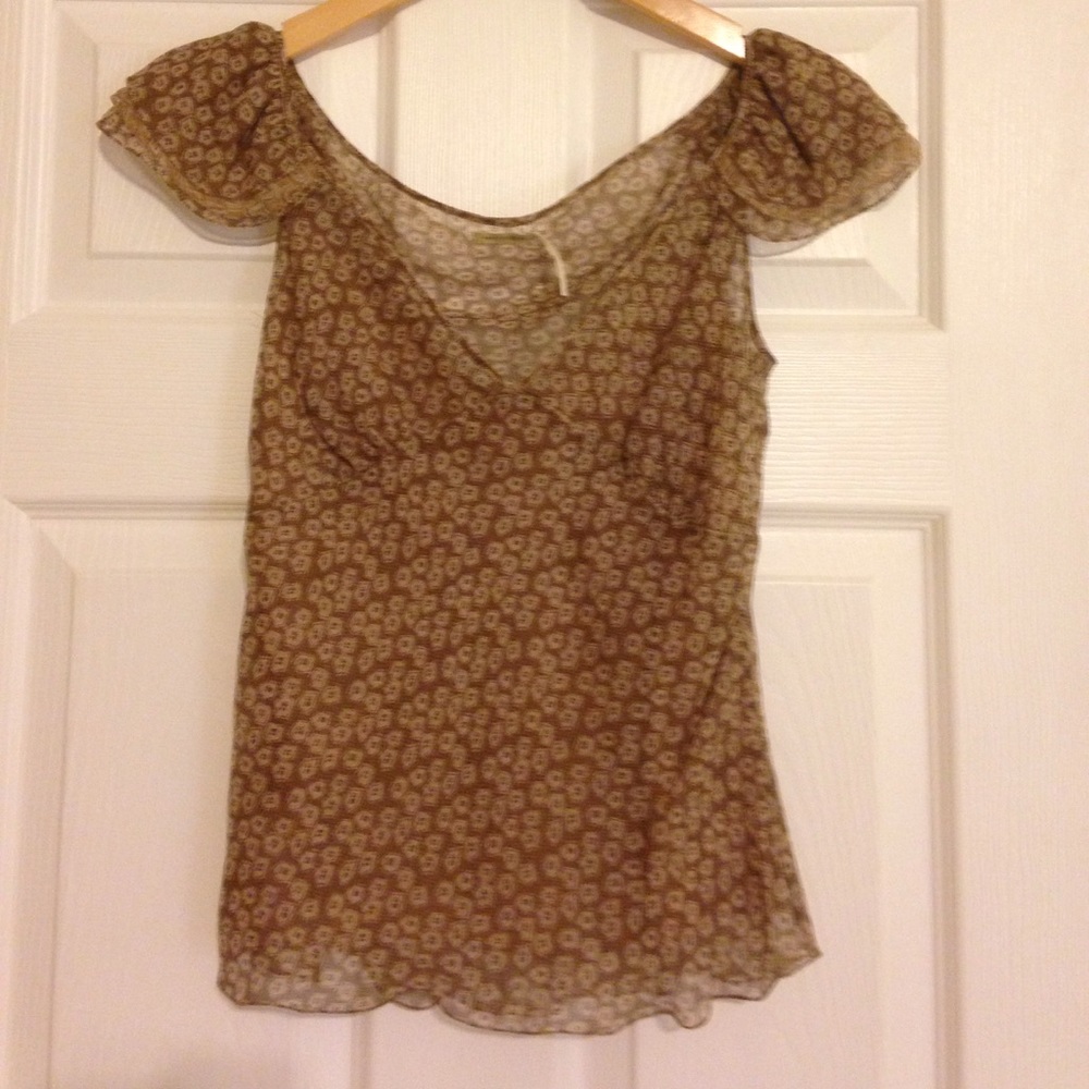 Max Studio 100% Silk Top