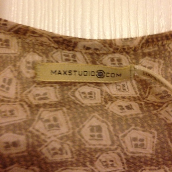 Max Studio 100% Silk Top - Picture 7 of 7