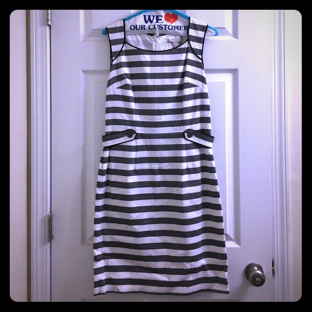 Banana Republic striped Sheath Dress size 4